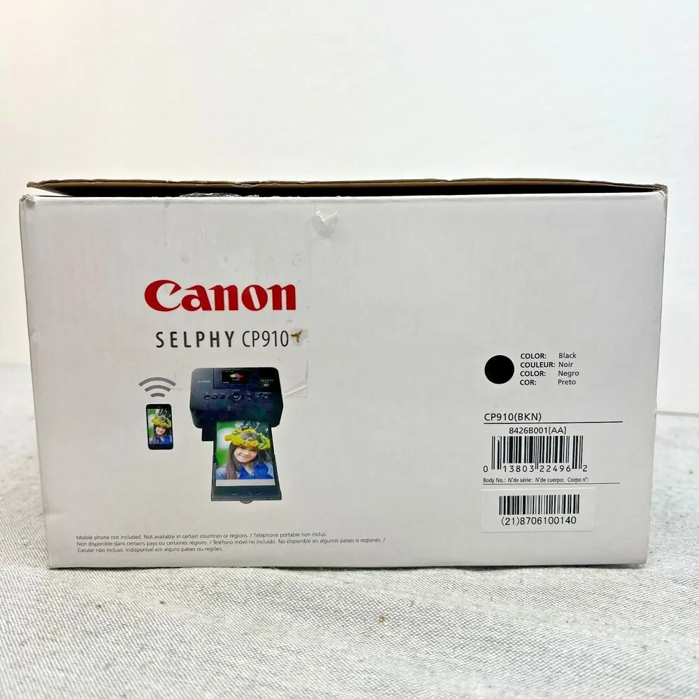 Canon Selphy CP910 Compact Photo Printer Black Wifi New in Box